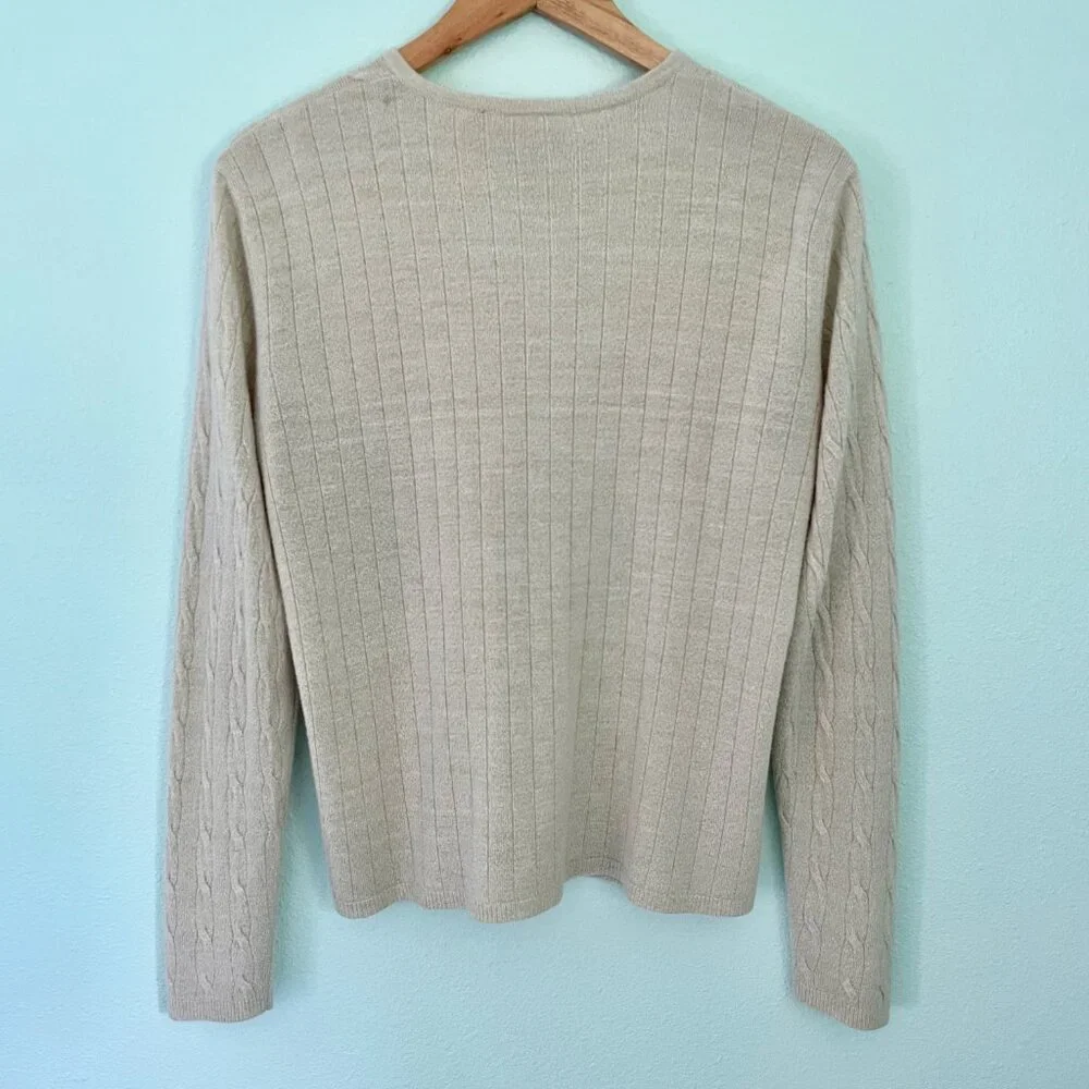 Crystal-Kobe crewneck, cardigan‎ sweater, size M